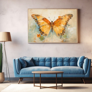Vintage Butterfly Painting
